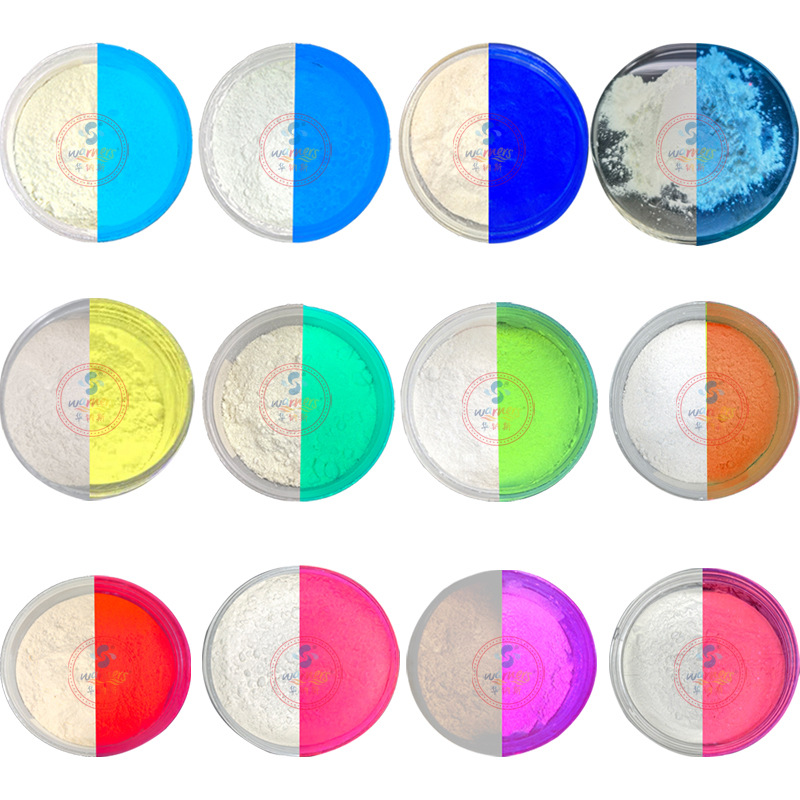 Colorless invisible fluorescent powder 365nm organic fluorescence detection UV leakage anti-counterfeiting transparent fluorescent powder can be dissolved