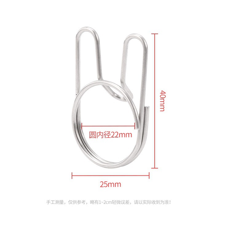 Clothes rope windproof stainless steel fixed buckle clothes hanger non-slip hook clothes rope wire rope iron wire clip