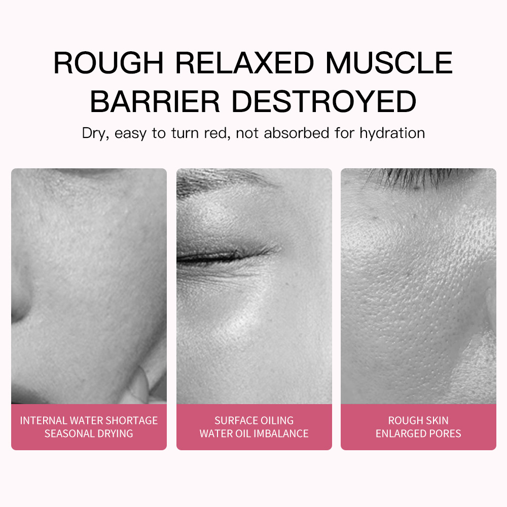 Full English Aiooce Pink Serum Protein Second-Pulse Essence Pink Peptide Sodium Essence Cross-Border Skin Care Tk Southeast Asia