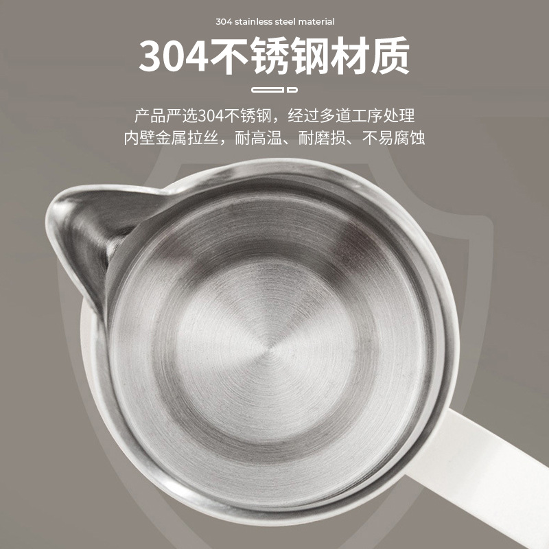 Laihua Cup Italian Laihua Cup 304 Stainless Steel Milk Bubble Cup Fanhua Coffee Laihua Tank Crane Mouth Italian Breathing Cup