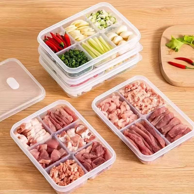 Refrigerator Compartment Storage Box Frozen Meat Box Frozen Crisper Food Packaging Box Refrigerator Special Organizer Food Grade