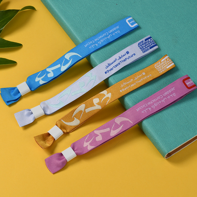 Disposable Polyester Wristbands for Exhibition Activities, Concert Support, Children's Amusement Park Admission, and Heat Transfer Wristbands