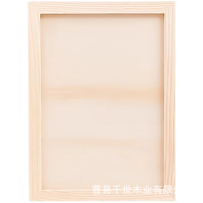 Creative solid wood clay picture frame wood clay picture frame three-dimensional oil picture frame material kindergarten diy handmade