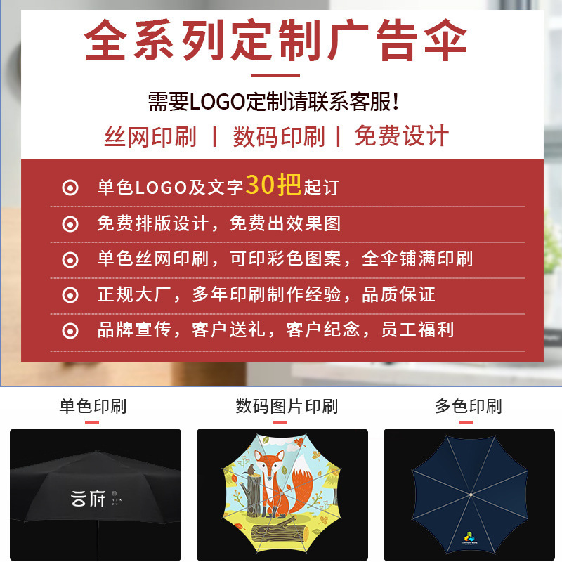 Full-automatic twelve-bone double-bone enlarged reinforced umbrella three-fold black rubber anti-ultraviolet sunshade dual-purpose sunshade