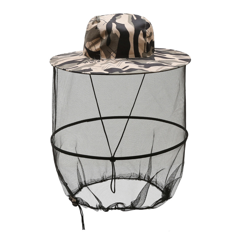 Anti-Mosquito Fisherman Hat, Adult Quick-Drying Casual Sunshade and Sun Protection Fishing Hat, Outdoor Outdoor Portable Fishing Hat