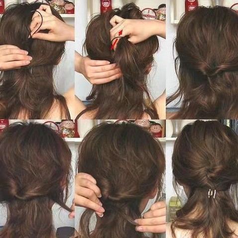 Pattern hair curler ball head hair updo tool hair stick hair puller hair braiding hair accessories two-piece set