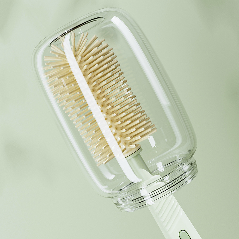 Cross-border silicone bottle brush suit travel portable nipple brush draining rack straw brush gap brush combination
