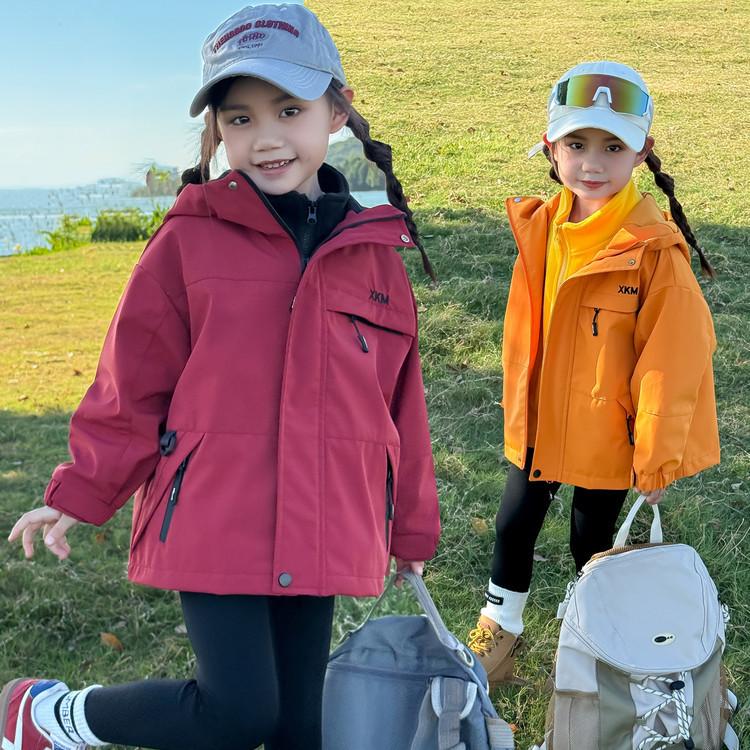 Детская куртка три в одном, ветронепроницаемая и водонепроницаемая, новая модель осень 2025