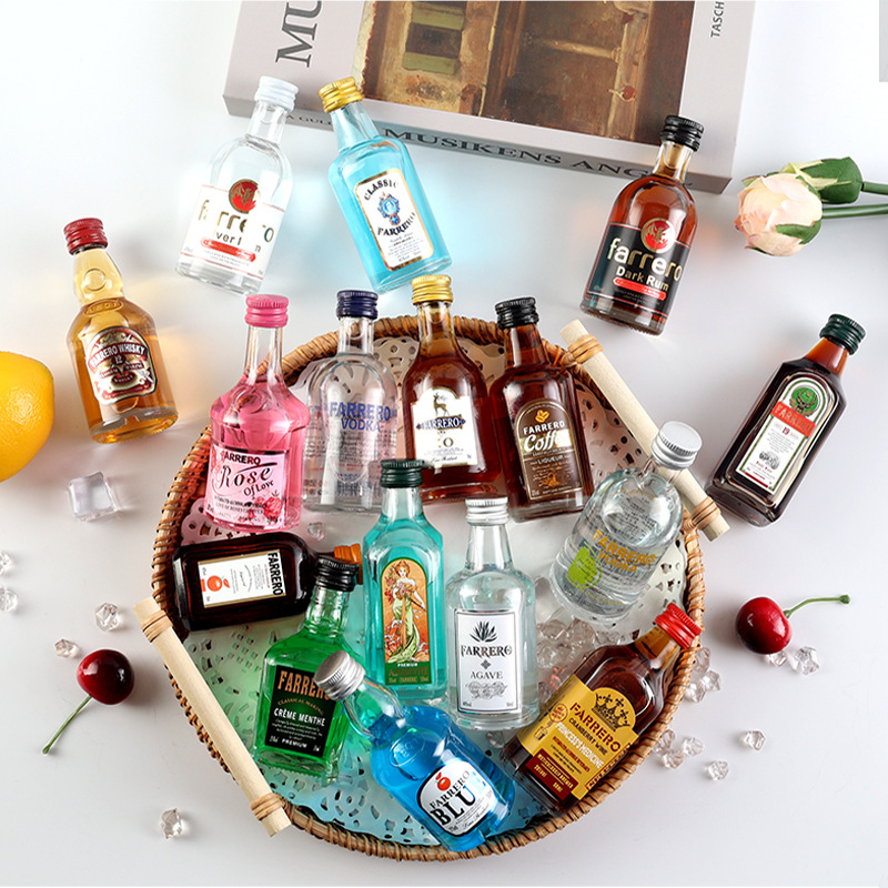 Convenience store bartender mini whiskey wine brandy cocktail vodka domestic small wine bottle