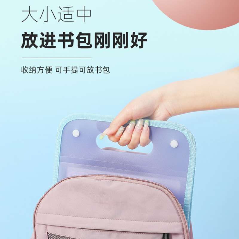 Portable Accordion Bag, Test Paper Storage Bag, Student-Specific Large-Capacity Document Bag, Super Cost-Effective, with Separator Page Organization Artifact