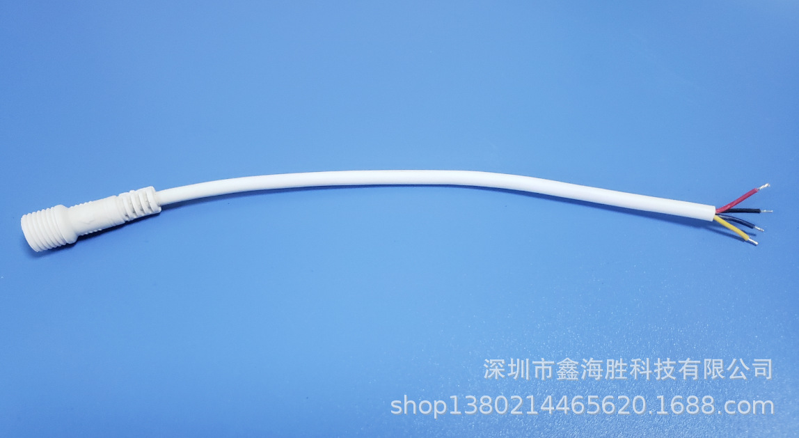 4-core Waterproof MaLe Wire OD4.0, Copper Wire 14pcs/0.15, L=150MM, NeedLe 1.0, MaLe