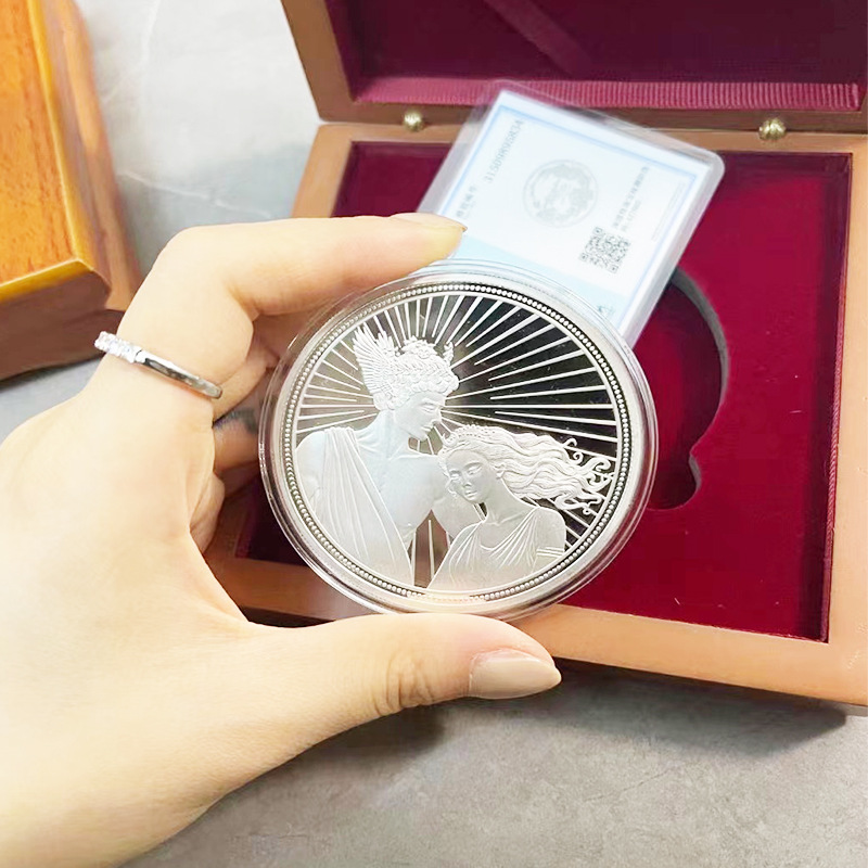 Metal Coin Video Game Coin Fixed Catch Doll Machine Token Set Anti-counterfeiting Set Commemorative Activity Token with Holes