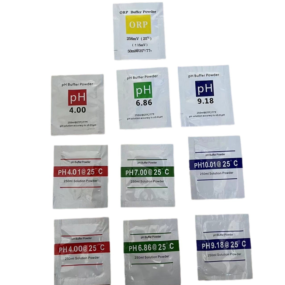 PH meter standard solution calibration powder Ph 4.01 PH6.86 PH7.0 PH9.18 PH10.01