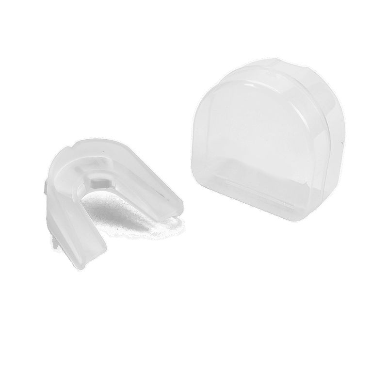 Taekwondo Sanda Martial Arts Boxing Sports Braces Adult Single-Sided Two-Color Mouth Guard Protective Cover with Box Factory