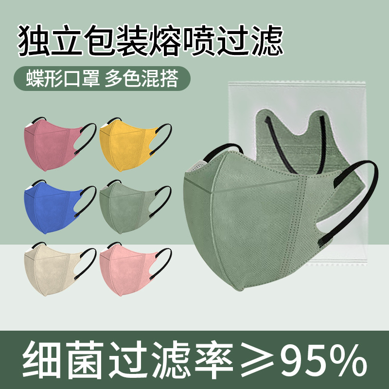 Shenyou 3D Stereo Popular Disposable Mask Three-Layer Protective Summer Breathable Independent Packaging Dustproof Wholesale Dropshipping