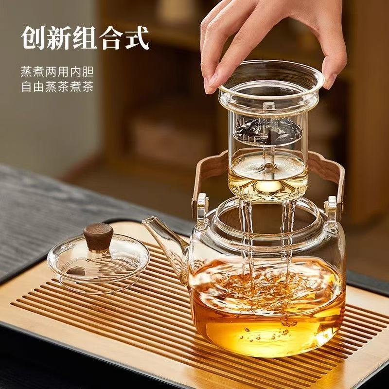 New Tea-Making Electric Ceramic Stove, High Temperature Resistant Tea-Making Device, Household Glass Kettle, Small Electric Stove Kettle, Kettle