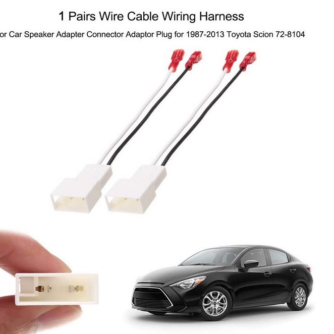 Suitable for 1987-2013 Toyota Horn Cable audio cable speaker is an adapter cable car Horn Cable