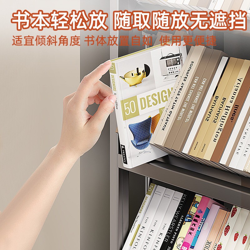 Cross-Border Manufacturers Customized Steel Steel Bookshelf Storage Racks School Library Storage Racks Bookshelf Wholesale