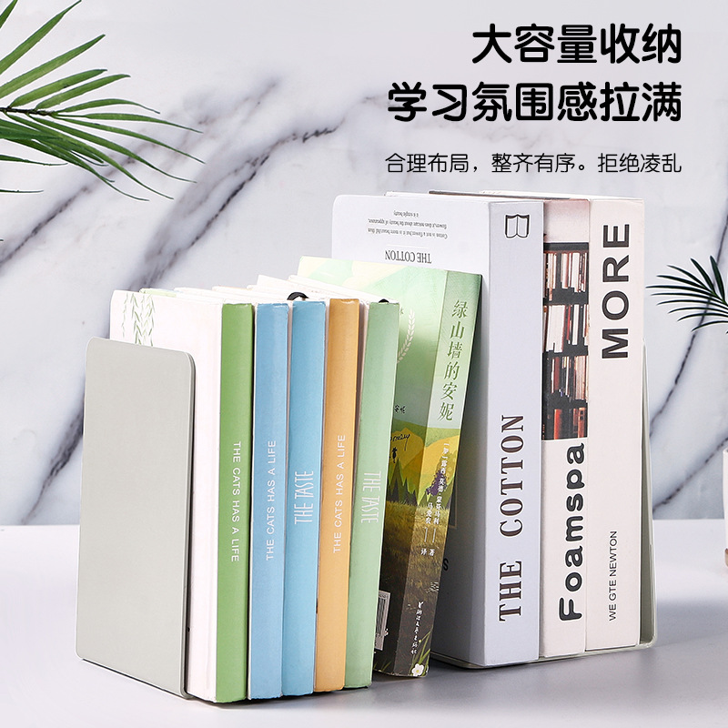 Non-printed book stand desktop storage bookshelf book holder book ins book baffle large thickened creative high school student