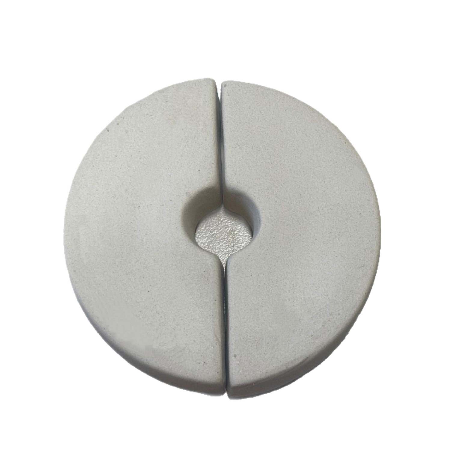 Manufacturer Wholesale Ceramic Vegetable Press Stone, Half-Round Piece Without Glaze, Pickle and Mustard Press Stone
