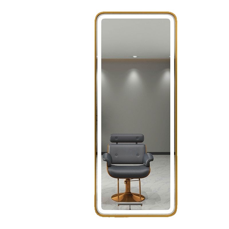 Simple Barber Shop Mirror Table Hair Salon Special Internet Celebrity Mirror with Light Trendy Wall Hanging Single-Sided Hair Salon Mirror