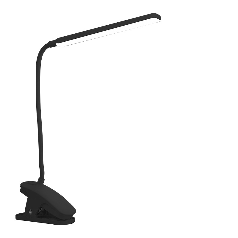 Rechargeable small desk lamp student eye protection study special dormitory lamp clip type bedroom bedside desk typhoon
