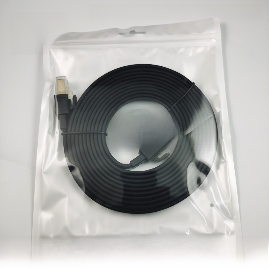 Factory spot supply of eight types of flat network cable CAT 80.5123510 meters 40G2000MHZ flat network cable