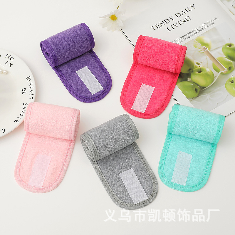 European and American Women's Moon Scarf Velcro Sports Yoga Hair Band Wash Face Makeup Double-Layer Headband Beauty Hair Band