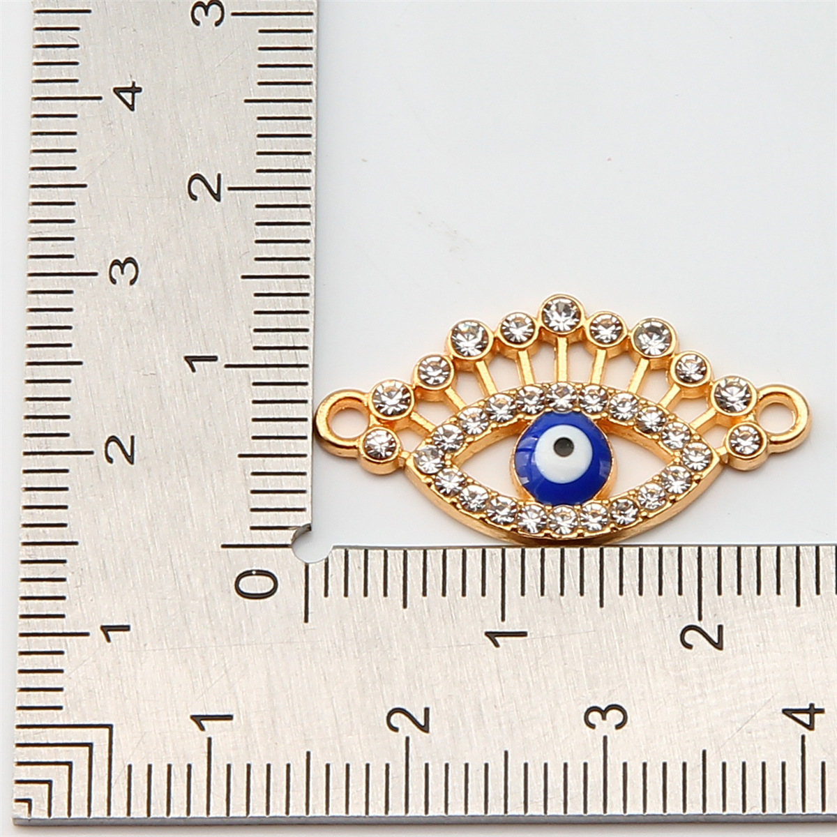 Double Hanging Devil's Eye Eye Connector Single Hanging Resin Evil Eye Diy Bracelet Necklace Accessories Pendant Jewelry