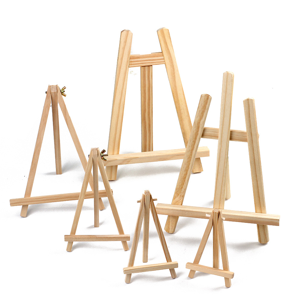 Children's Small Easel Mini Desktop Desktop Display Stand 8*15 Wooden Mobile Phone Tripod Small Oil Easel