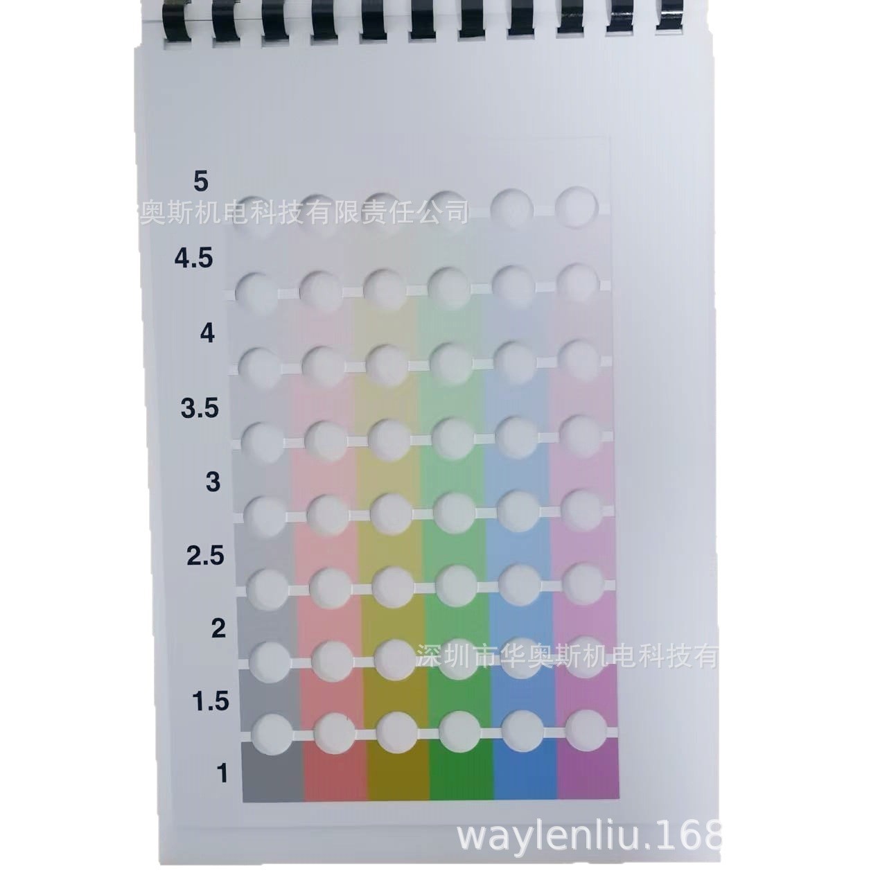 AATCC six-color nine-level card American original six-color nine-level card color card