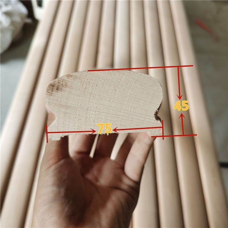 Solid Wood Beech Stair Handrail Balcony Guardrail Railing Iron House Home Indoor Handrail Engineering Handrail