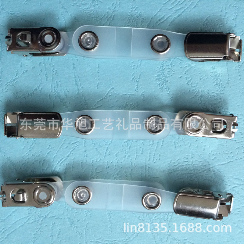 Metal flip clip factory card holder work card ID badge holder plastic work card holder school card holder customized