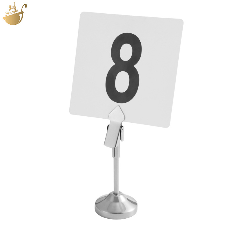 Меню-таблица для отеля, жесткая табличка, номер блюда, держатель меню из нержавеющей стали, стойка для свадебной таблички