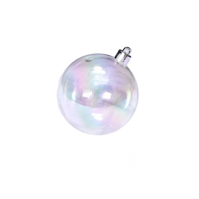 Symphony Christmas Ball Colorful Transparent Christmas Decoration Ball PET Christmas Tree Pendant Birthday Party Decoration Ball