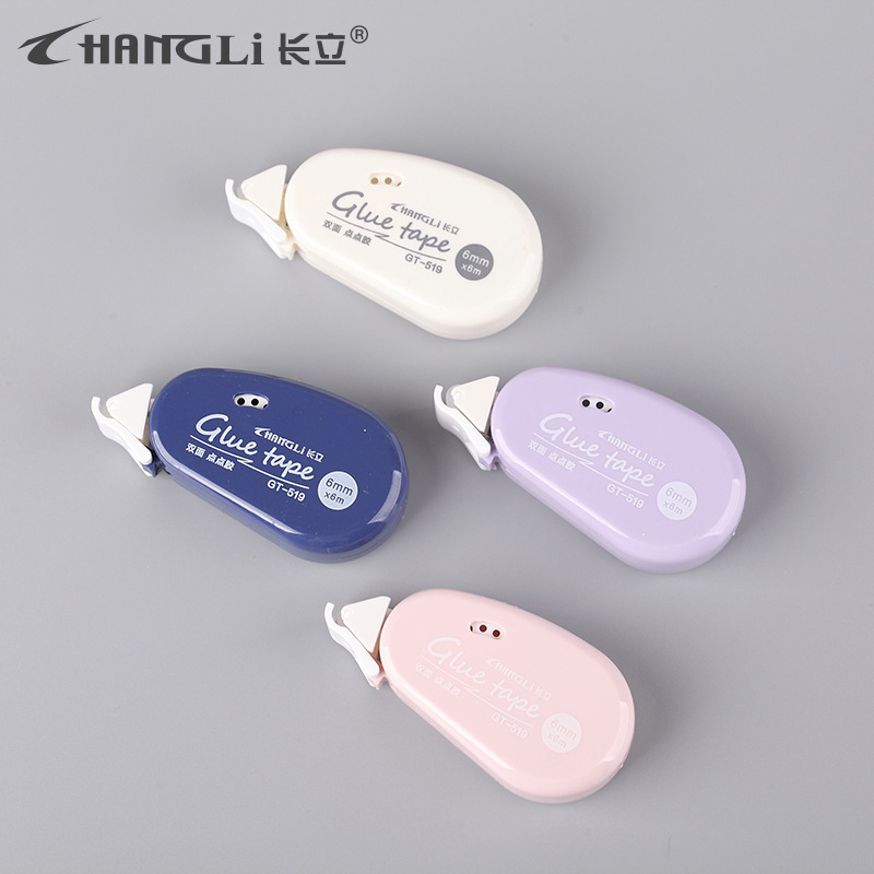 Маленький точечный клей, двусторонний клей, коррекционная лента, двусторонний клей, студенческие товары, высокая цветовая ценность, прозрачный клей