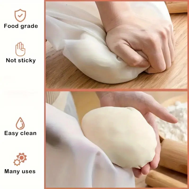 Silicone Kneading Bag Food-Grade Silicone Flour Bag Kitchen Household Non-Stick Dough Making Artifact Does Not Dirty Hands Baking