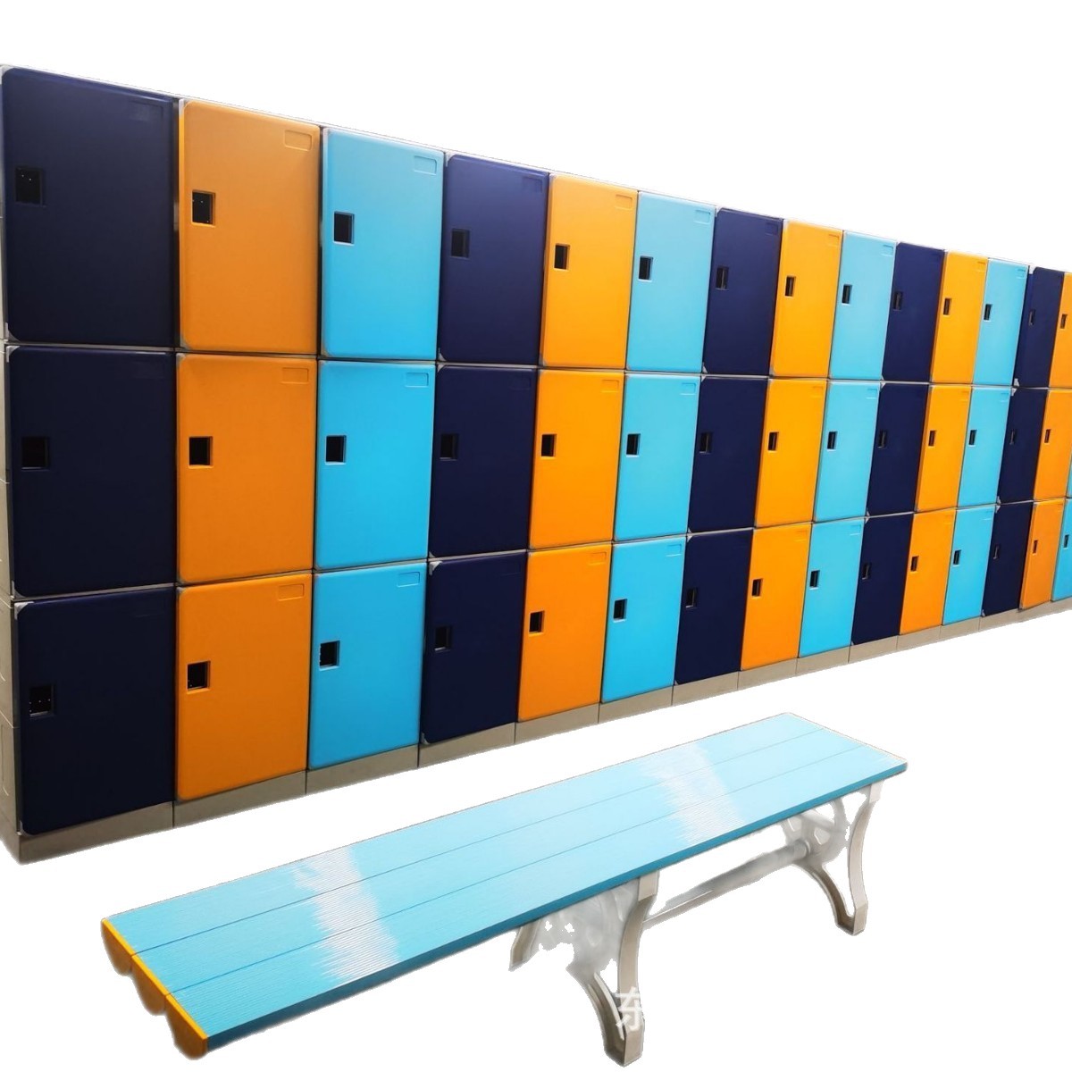 Gymnasium Environmentally Friendly Abs Material Locker Swimming Pool Locker Bathroom Cabinet Waterproof and Moisture-Proof Durable