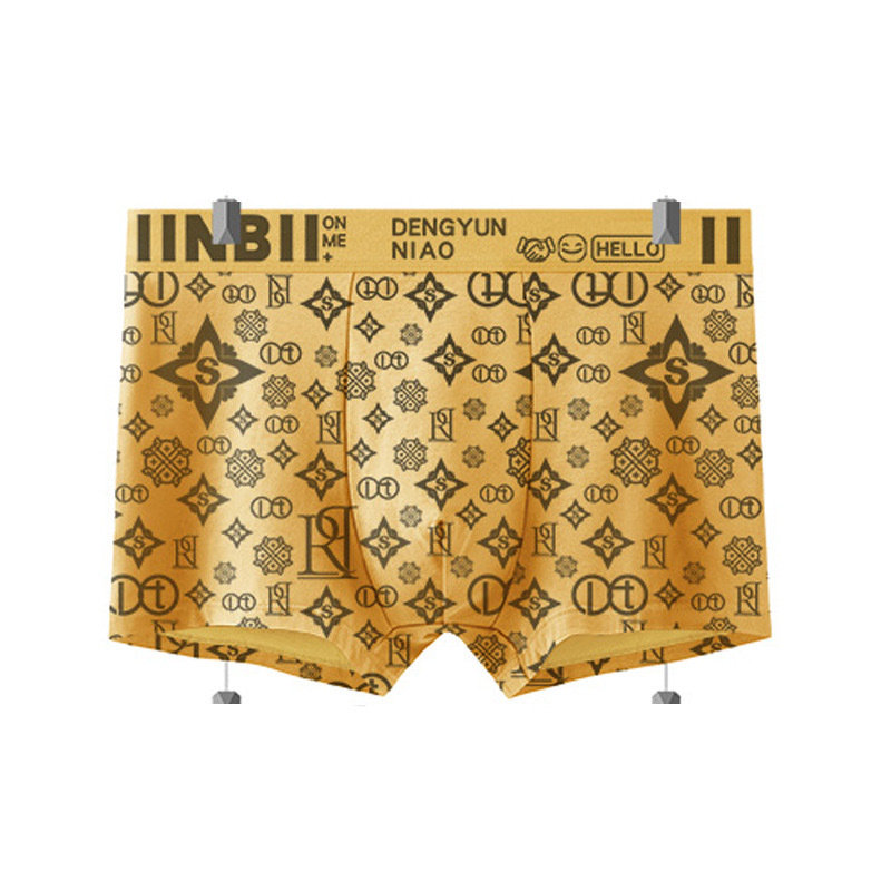 Wholesale genuine goods men's underwear men's boxers head printing youth breathable boys boxer shorts men's shorts printing