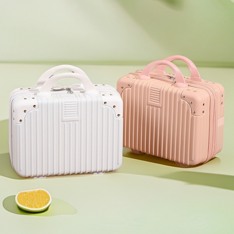 Customized Mini Suitcase 14inch Cosmetic Case Small Suitcase Souvenir Small Lightweight Password Box Travel Box