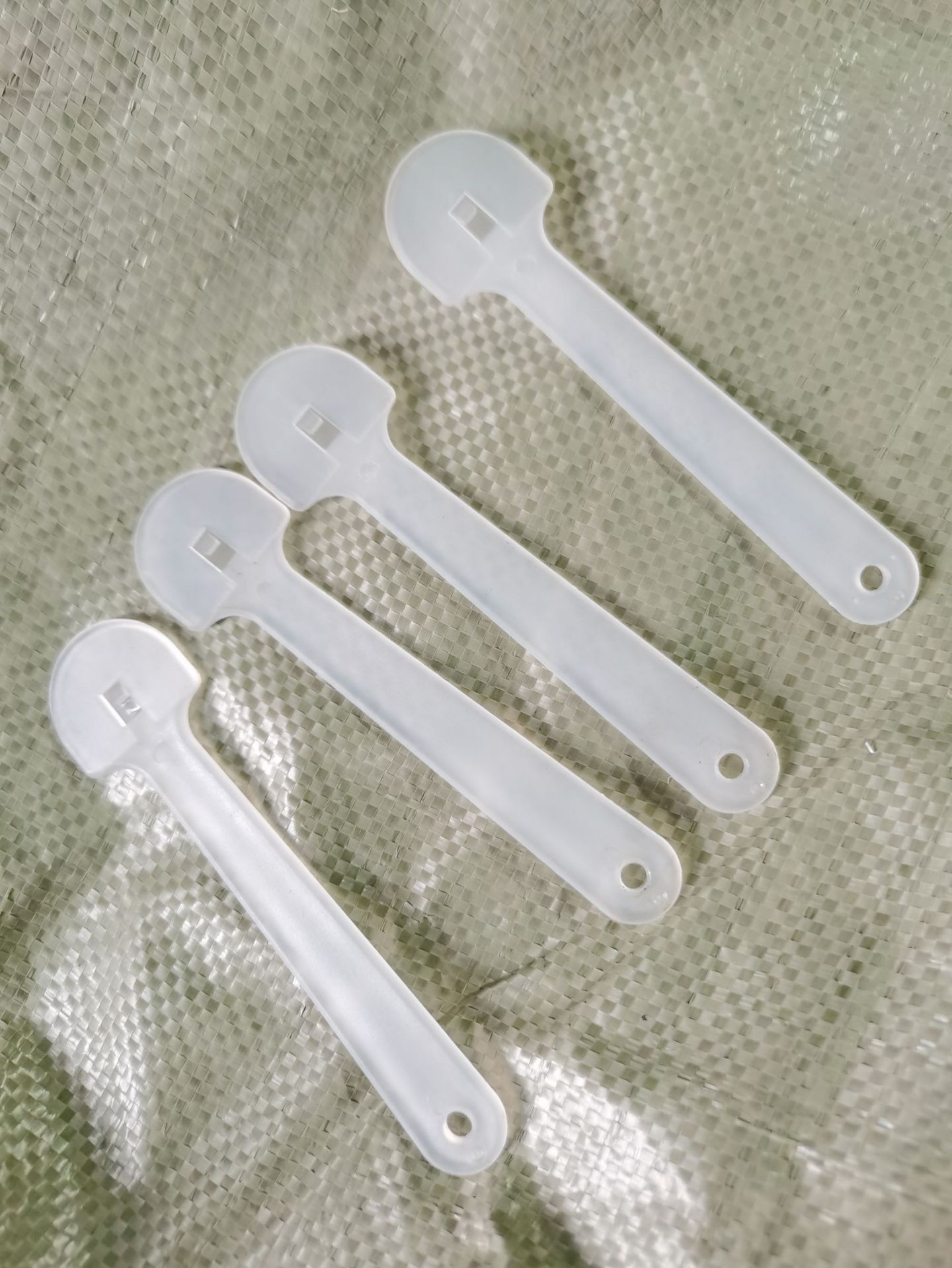 Transparent advertising fan handle big head handle transparent pvc single-sided concert support advertising fan handle thickened hand