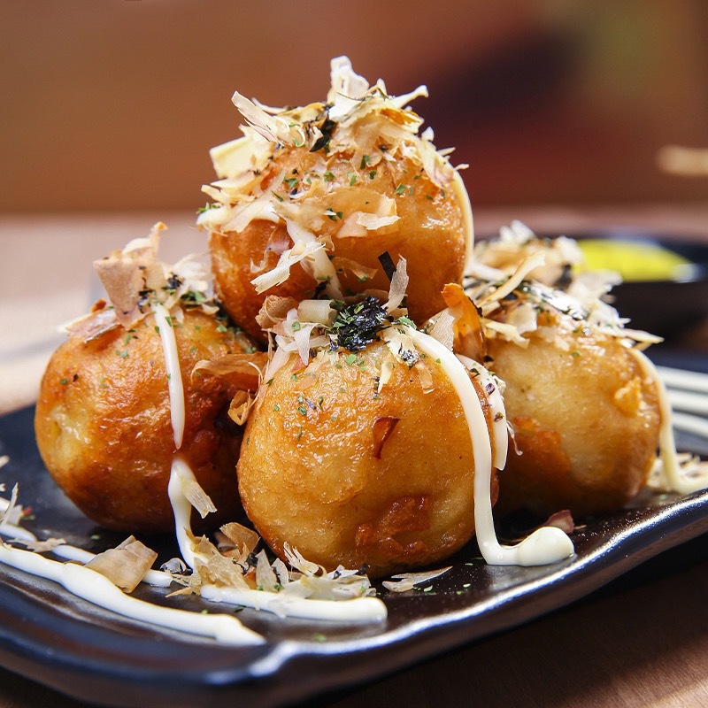 Postage nail a quick-frozen octopus balls 1kg/40 heated instant fried snacks Japanese octopus balls