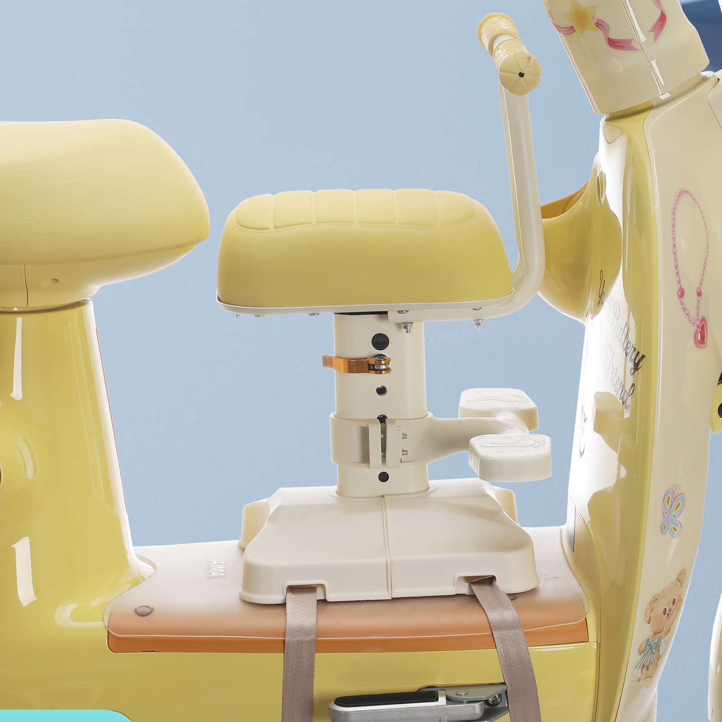 Переднее сиденье для детей в электрическом автомобиле, регулируемая высота, универсальное детское сиденье