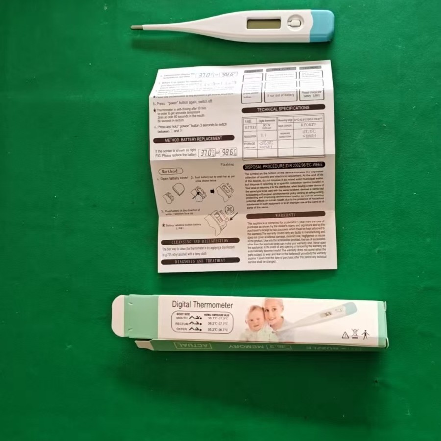 Electronic thermometer digital intelligent thermometer instrument only foreign trade Fahrenheit adult children large screen