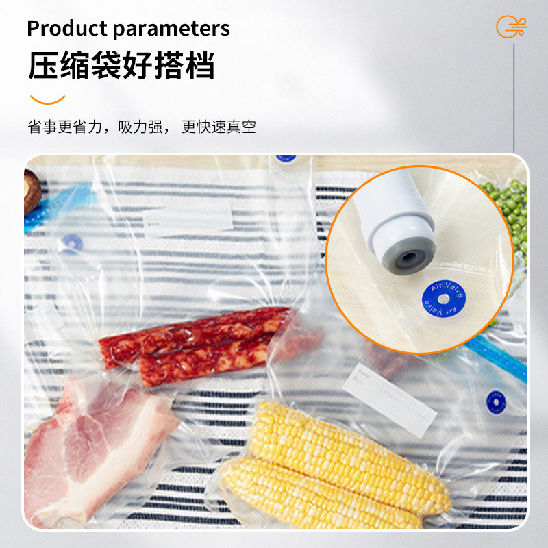 Factory wholesale filterable vacuum hand pump dual-purpose vacuum manual pump household food preservation bag storage bag