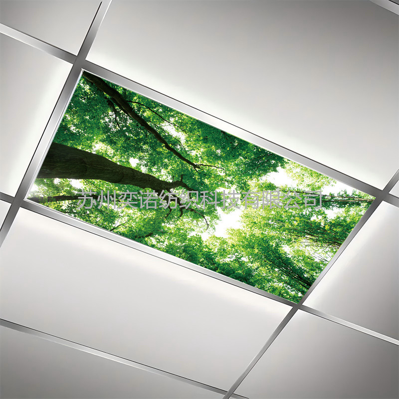 Amazon Spot Big Tree Print Fluorescent Magnetic Lampshade Flame Retardant Shading Cloth Eye Protection Office Classroom Lampshade