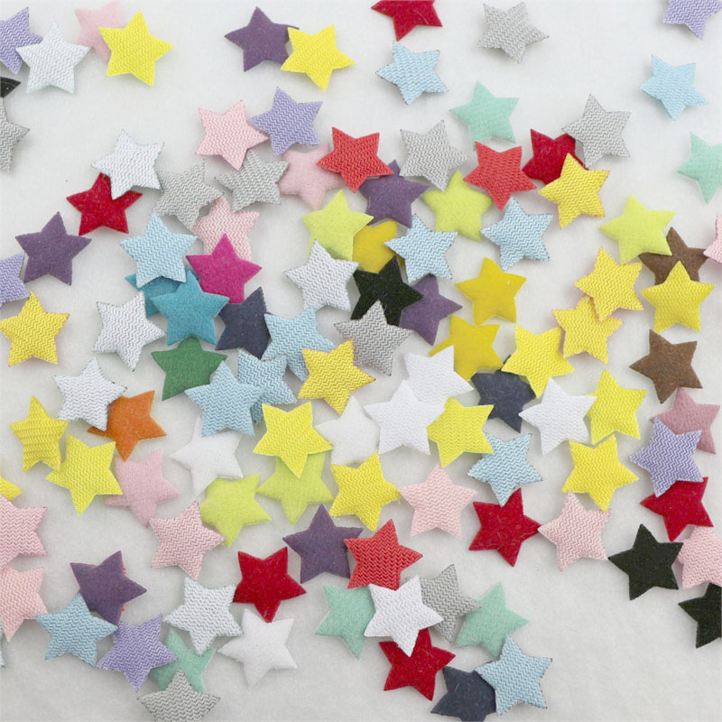 1.3cm flocking cloth star accessories diy five-pointed star hair accessories decorative materials clothing accessories accessories