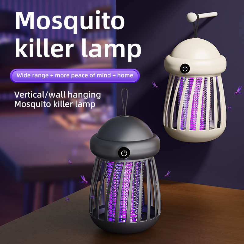2025 Cross-Border Electric Shock Mosquito Killer Lamp Household Mosquito Repellent Outdoor Purple Light Mosquito Trap Lamp Portable Mosquito Killer Lamp Mosquito Killer