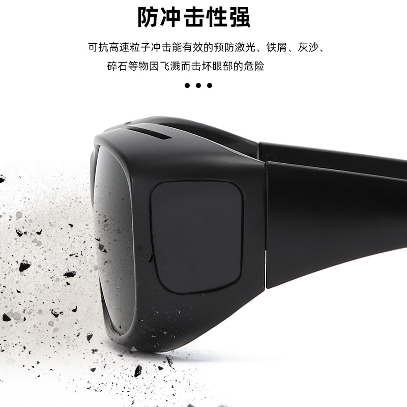 Laser Protective Glasses 1064Nm Wavelength Laser Marking Machine Argon Arc Welding Machine Anti-Laser Dark Green Welding Mirror