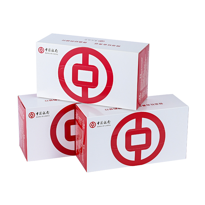 Advertising Boxed Paper Towels Customized Wholesale Bank Gas Station Gifts Promotional Facial Tissue Napkins Customized Logo